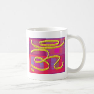 Om Healing Sign on Silk Screen Coffee Mug
