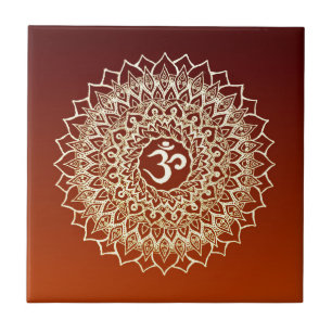 OM HINDU SYMBOL TILE