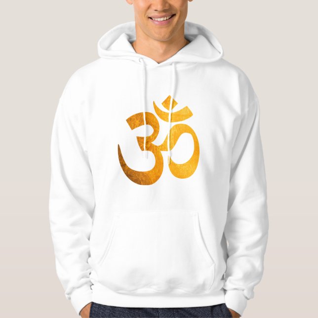 Om hoodies, Sweatshirt with Om Hindu Symbol (Front)