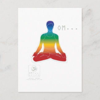 OM Lotus Chakras Postcard