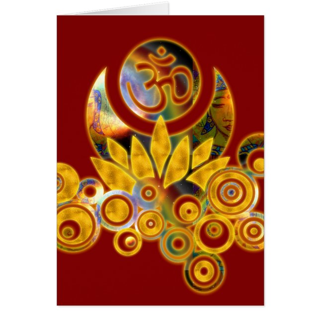Om Lotus & GAYATRI MANTRA inside (Front)