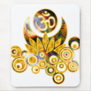Om Lotus Mouse Mat