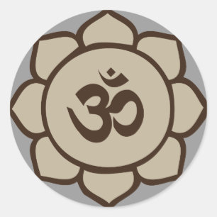 Om Lotus Sticker
