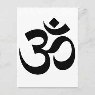 Om ma ni pad me hum Design Products Postcard