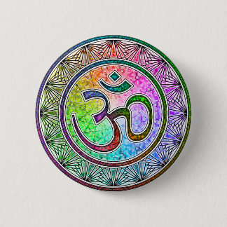 OM-mandala 6 Cm Round Badge