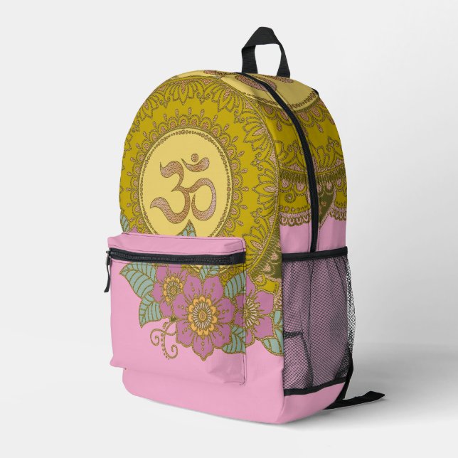 OM Mandala - Backpack (Back Corner Right)