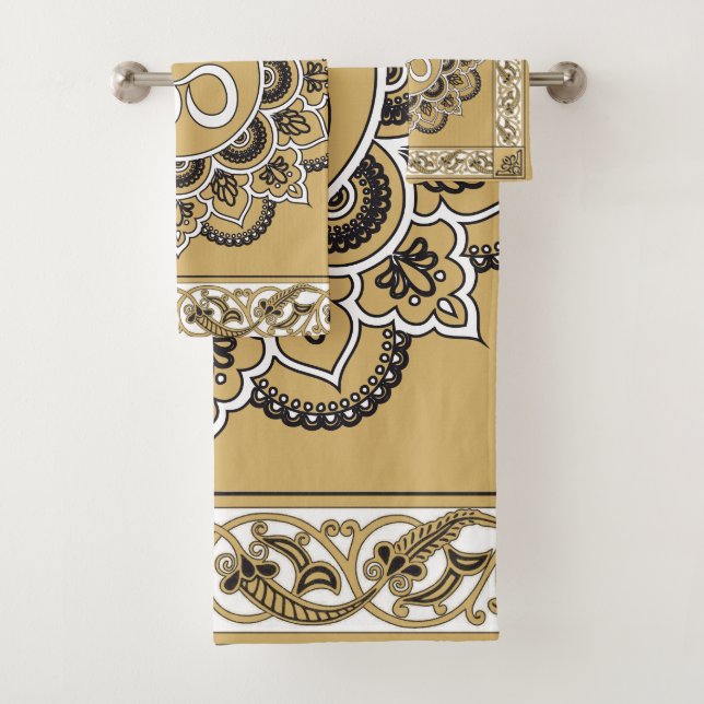 OM Mandala - Bath Towel Set (Insitu)