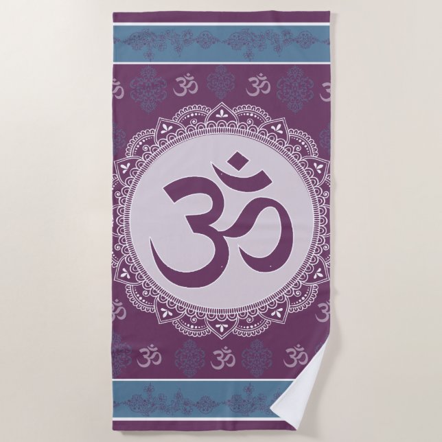 OM Mandala - Beach Towel (Front)