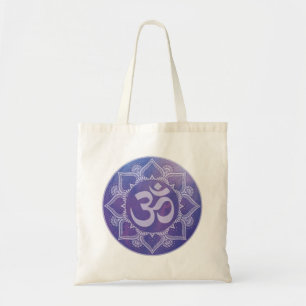 Om Mandala Purple Tote Bag