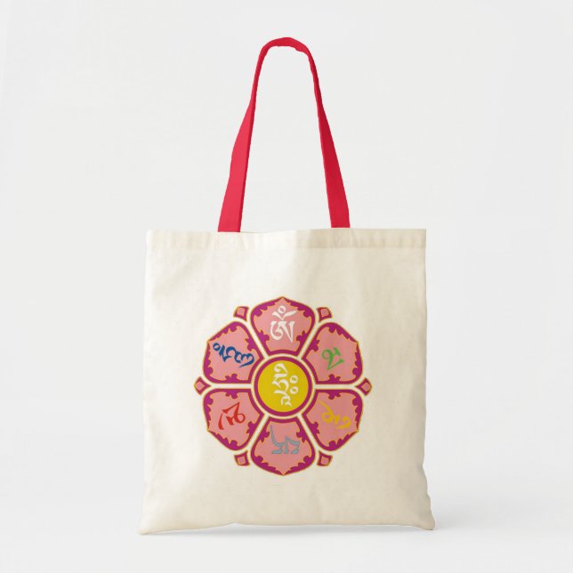 om mani padma hum tote bag (Front)