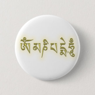 Om Mani Padme Hum 6 Cm Round Badge