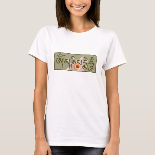 Om Mani Padme Hum - Green T-Shirt