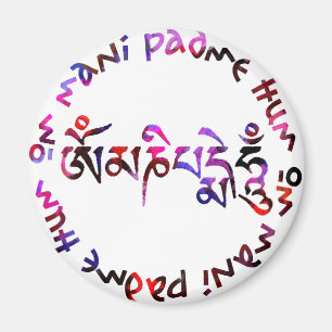 Om mani padme hum magnet