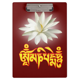Om mani padme hum mantra clipboard