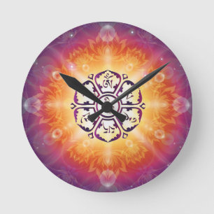 Om Mani Padme Hum Mantra Round Clock