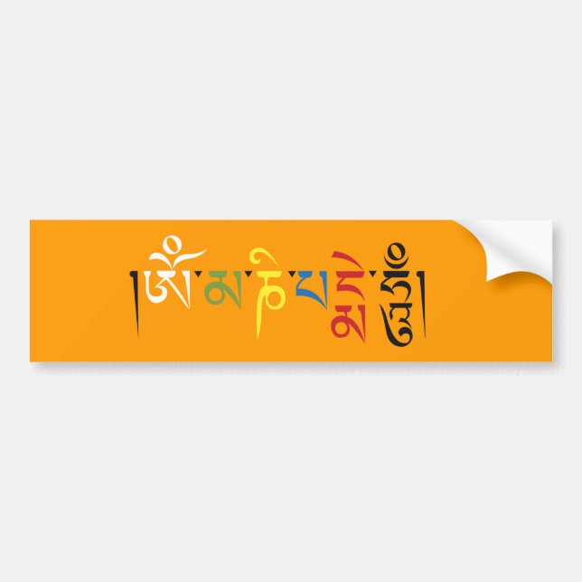 Om Mani Padme Hum Serenity  Bumper Sticker (Front)