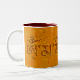 Om Mani Padme Hum Two-Tone Coffee Mug