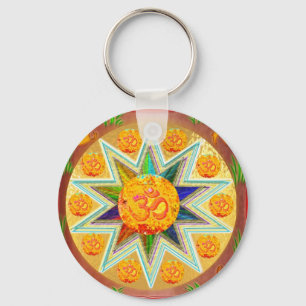 OM Mantra : CHANT Loud GAYATRI, in Heart SAVITRI Key Ring