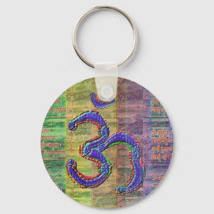 OM-Mantra Gayatri-Mantra Together Key Ring