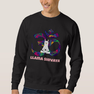 OM Mantra Llama  Alpaca Spiritual Meditation Hindu Sweatshirt