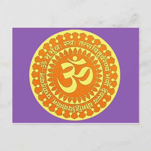 OM MANTRA POSTCARD (Front)