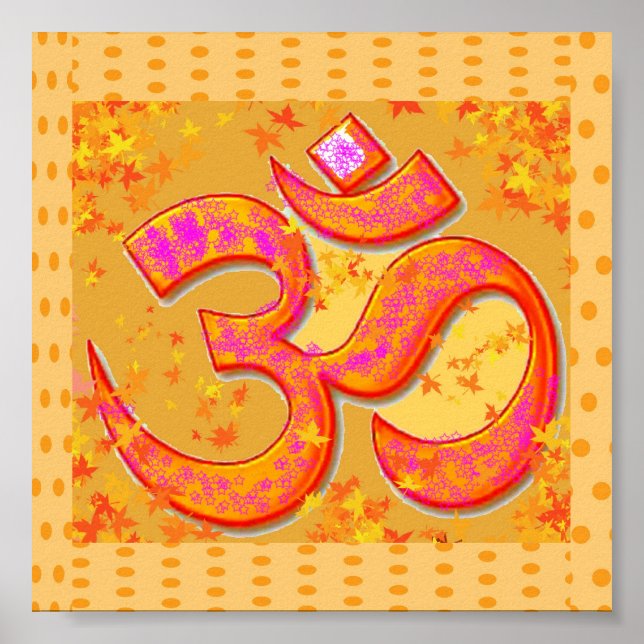 OM Mantra Symbol : OMMANTRA Poster (Front)