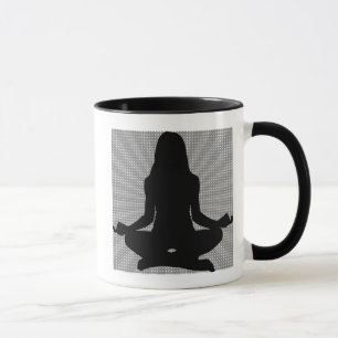 Om Meditation Yoga Woman Coffee Mug