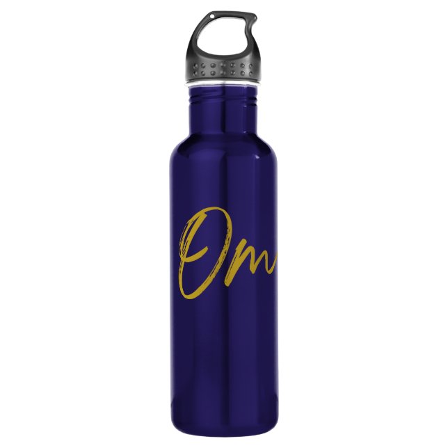 Om message water bottle (Front)