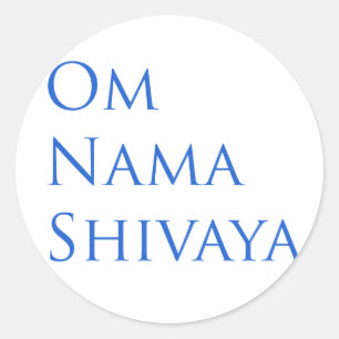 Om Nama Shivaya Classic Round Sticker