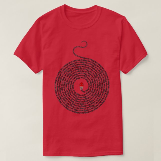 Om Namah Shivaya x108 Mala Kundalini  T-Shirt (Design Front)