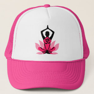 OM Namaste Spiritual Lotus Flower Yoga Trucker Hat