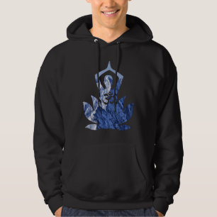 Om Namaste Yoga Pose Glacier Duality Hoodie