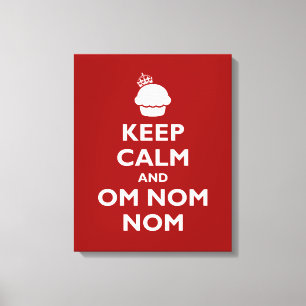 Om Nom Nom Canvas Print