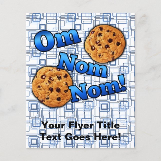 Om Nom Nom, Meme Love Cookies Flyer (Front)