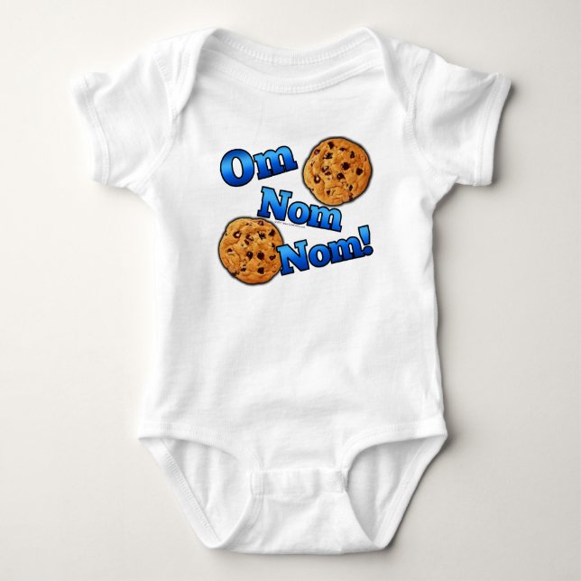 Om Nom Nom, Meme Love Cookies T-Shirt (Front)