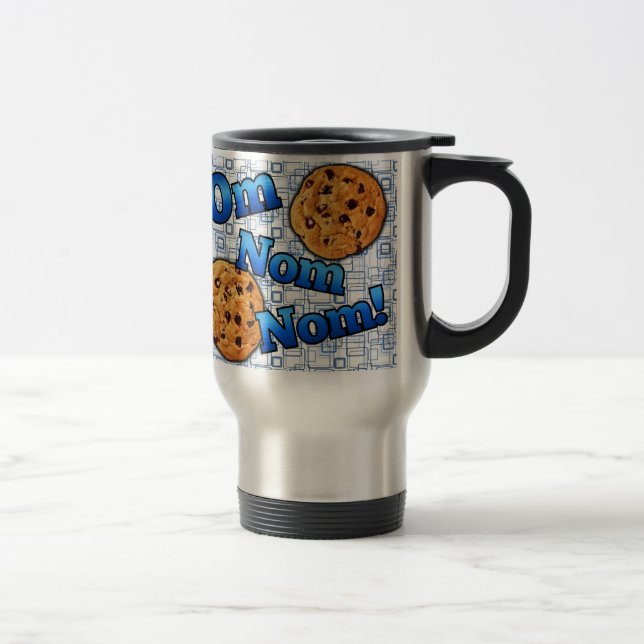 Om Nom Nom, Meme Love Cookies Travel Mug (Right)