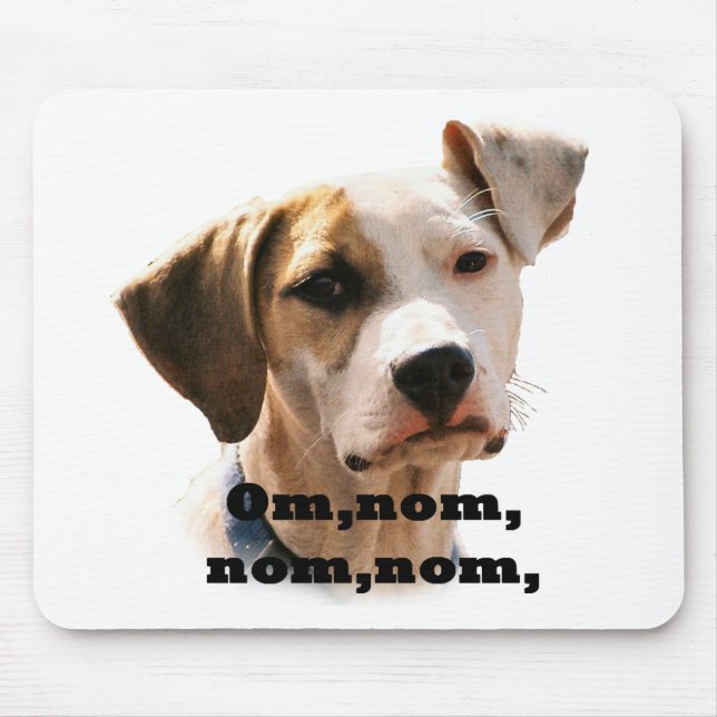 Om, nom, nom, nom, mouse mat (Front)