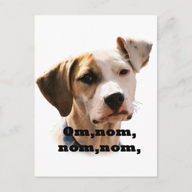 Om, nom, nom, nom, postcard (Front)
