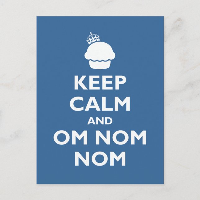 Om Nom Nom Postcard (Front)