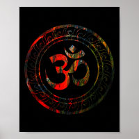 Om Ohm Aum Buddhism Symbol Yoga Sanskrit