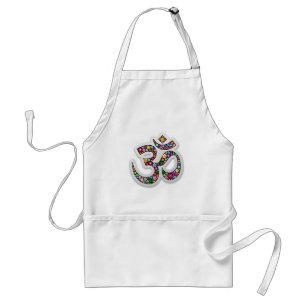 Om Ohm Aum Namaste Yoga Symbol Standard Apron