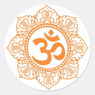 Om - Ohm - Aum Symbol Classic Round Sticker