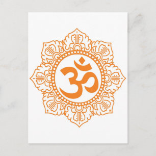 Om - Ohm - Aum Symbol Postcard