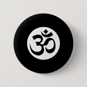 Om Ohm Aum Symbol Spiritual Yoga _3 6 Cm Round Badge