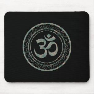 Om Ohm Aum Symbol Spiritual Yoga _5 Mouse Mat