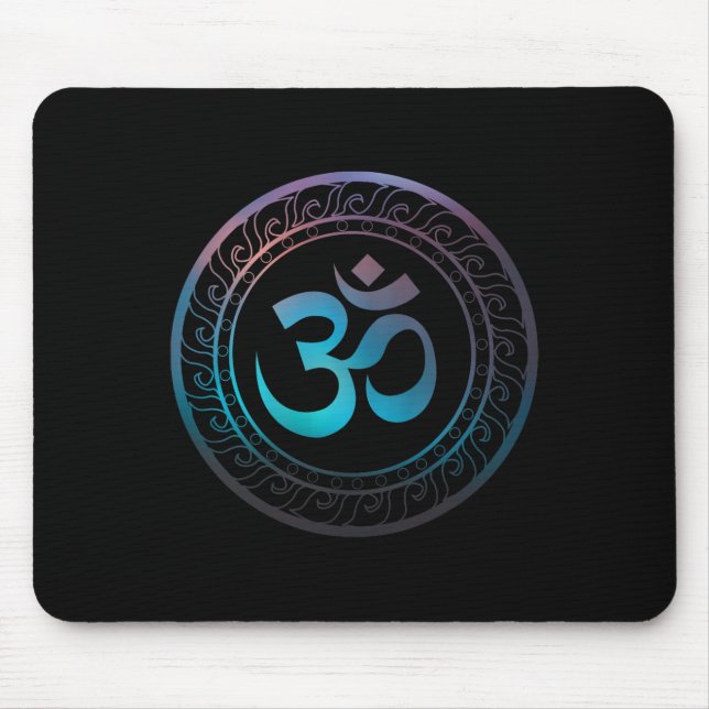 Om Ohm Aum Symbol Spiritual Yoga Gift _2  Mouse Mat (Front)