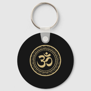 Om Ohm Aum Symbol Spiritual Yoga Key Ring