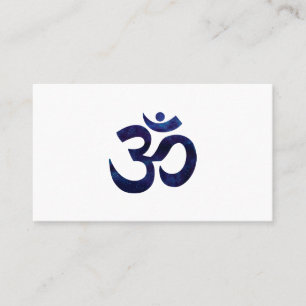 Om Ohm Symbol Sign Yoga Meditation Zen Business Card