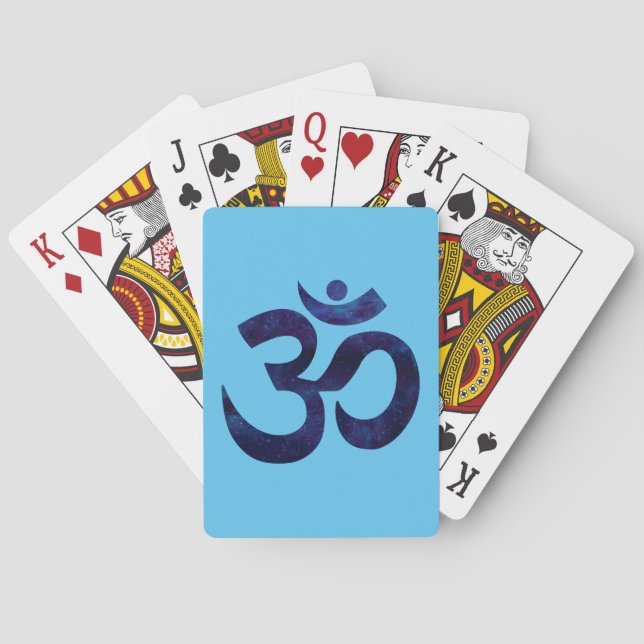 Om Ohm Symbol Sign Yoga Meditation Zen Playing Cards (Back)