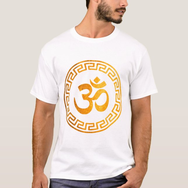 Om, Om Hindu, Om Symbol, Om Logo, Aum T-Shirt (Front)